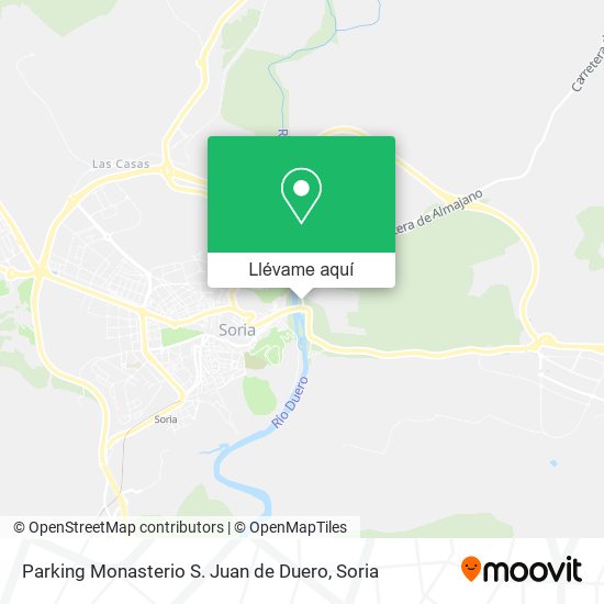 Mapa Parking Monasterio S. Juan de Duero