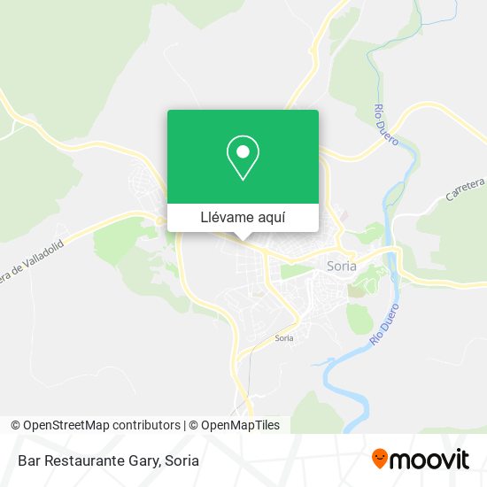 Mapa Bar Restaurante Gary