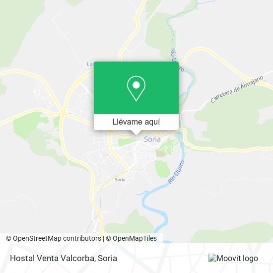 Mapa Hostal Venta Valcorba
