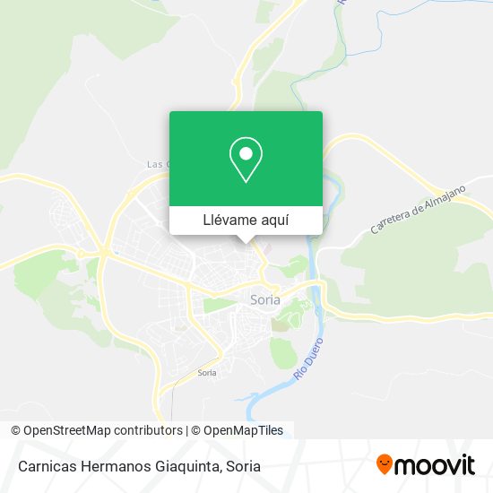 Mapa Carnicas Hermanos Giaquinta