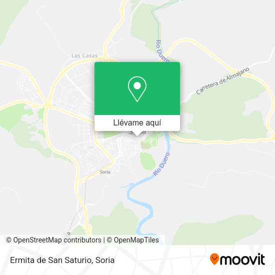 Mapa Ermita de San Saturio