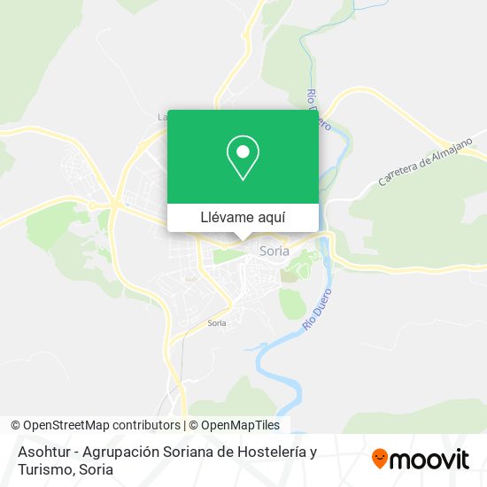 Mapa Asohtur - Agrupación Soriana de Hostelería y Turismo