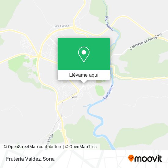 Mapa Frutería Valdez