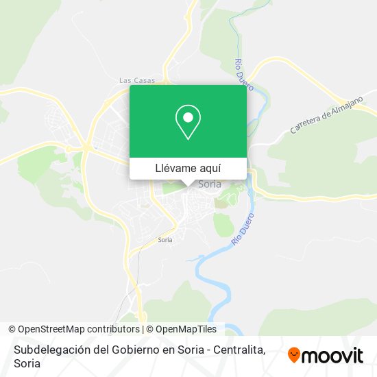 Mapa Subdelegación del Gobierno en Soria - Centralita