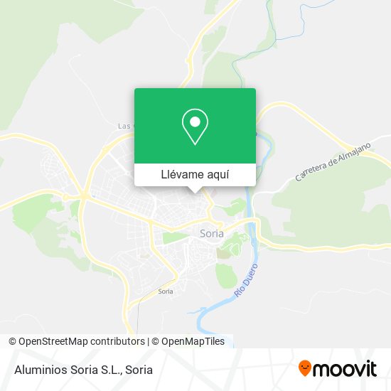 Mapa Aluminios Soria S.L.