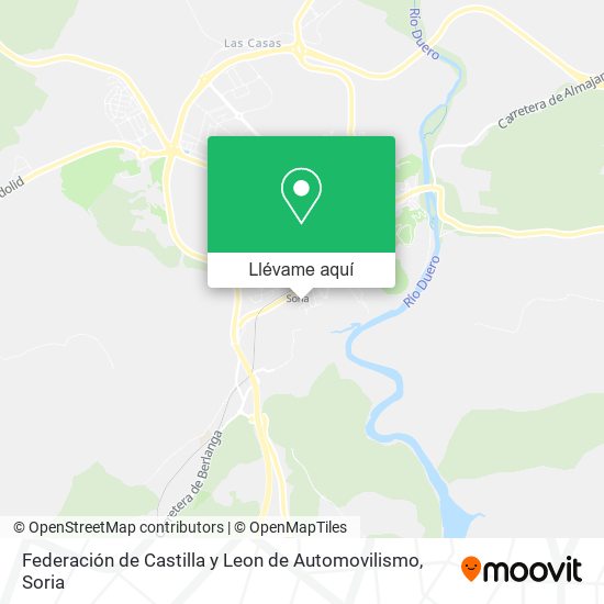 Mapa Federación de Castilla y Leon de Automovilismo