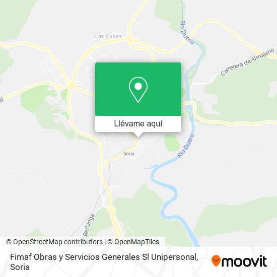 Mapa Fimaf Obras y Servicios Generales Sl Unipersonal