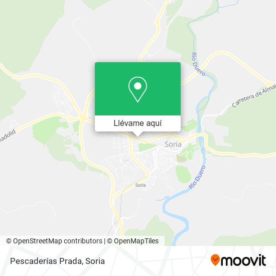 Mapa Pescaderías Prada