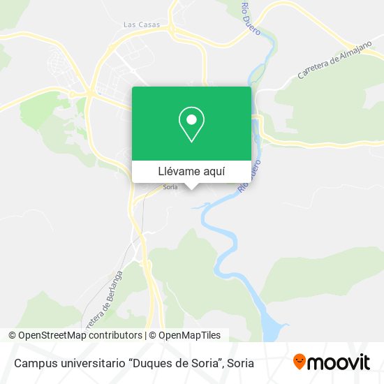 Mapa Campus universitario “Duques de Soria”