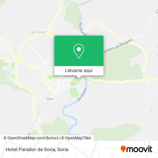 Mapa Hotel Parador de Soria