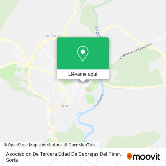 Mapa Asociacion De Tercera Edad De Cabrejas Del Pinar