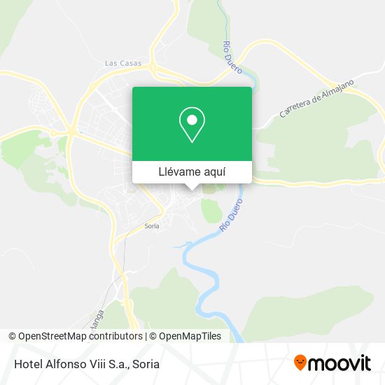Mapa Hotel Alfonso Viii S.a.