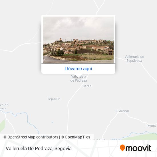 Mapa Valleruela De Pedraza