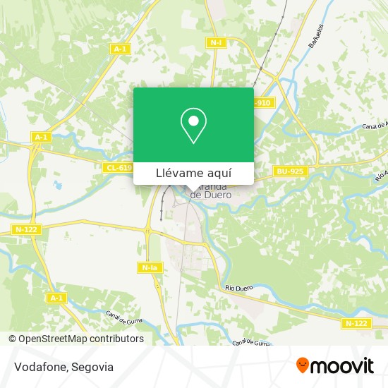 Mapa Vodafone