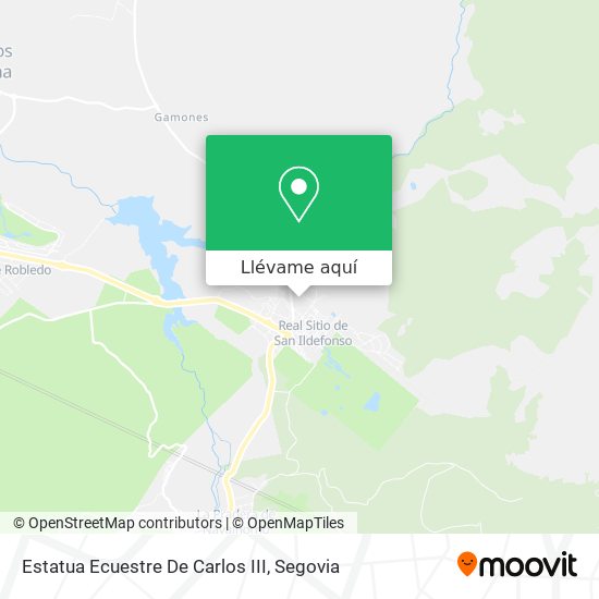 Mapa Estatua Ecuestre De Carlos III