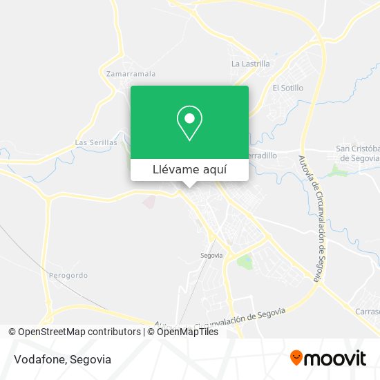 Mapa Vodafone