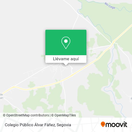 Mapa Colegio Público Álvar Fáñez