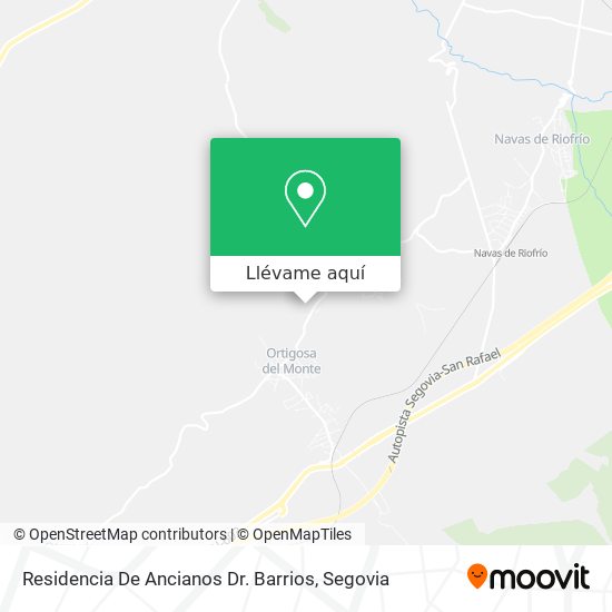 Mapa Residencia De Ancianos Dr. Barrios
