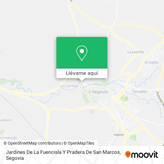 Mapa Jardines De La Fuencisla Y Pradera De San Marcos