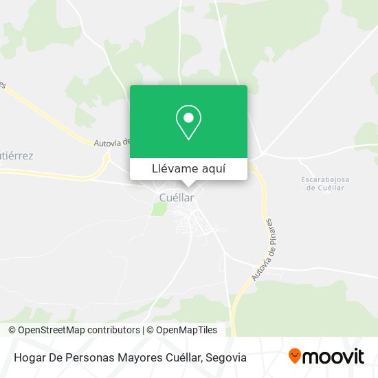 Mapa Hogar De Personas Mayores Cuéllar