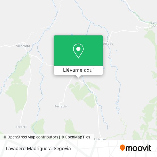 Mapa Lavadero Madriguera