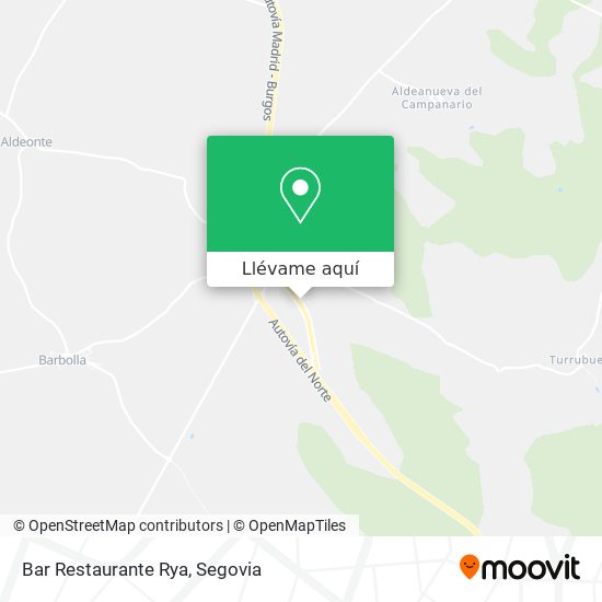 Mapa Bar Restaurante Rya