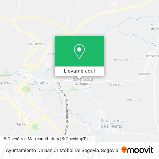 Mapa Ayuntamiento De San Cristóbal De Segovia