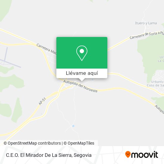 Mapa C.E.O. El Mirador De La Sierra