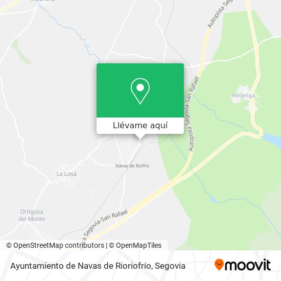 Mapa Ayuntamiento de Navas de Rioriofrío