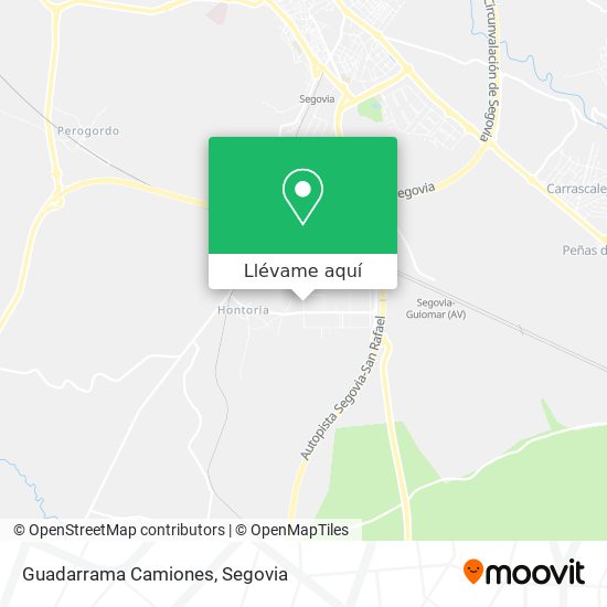 Mapa Guadarrama Camiones