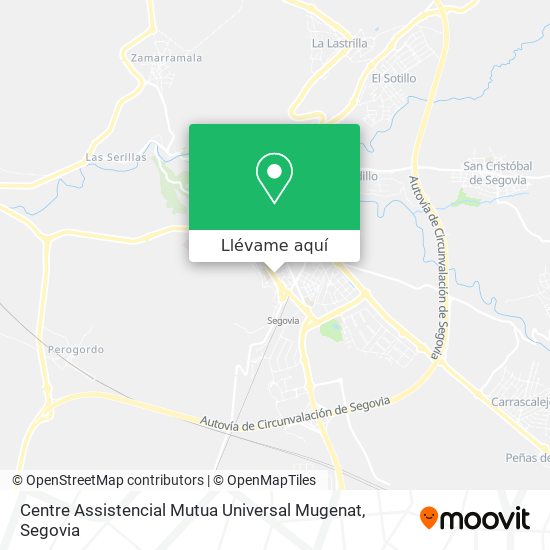 Mapa Centre Assistencial Mutua Universal Mugenat