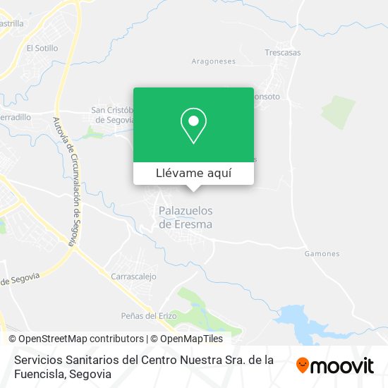 Mapa Servicios Sanitarios del Centro Nuestra Sra. de la Fuencisla