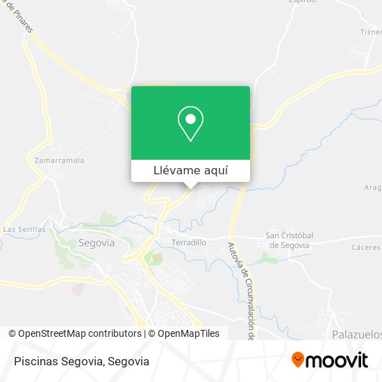 Mapa Piscinas Segovia