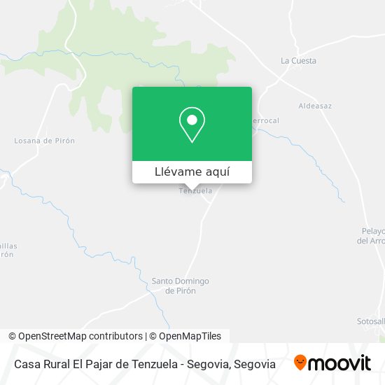 Mapa Casa Rural El Pajar de Tenzuela - Segovia