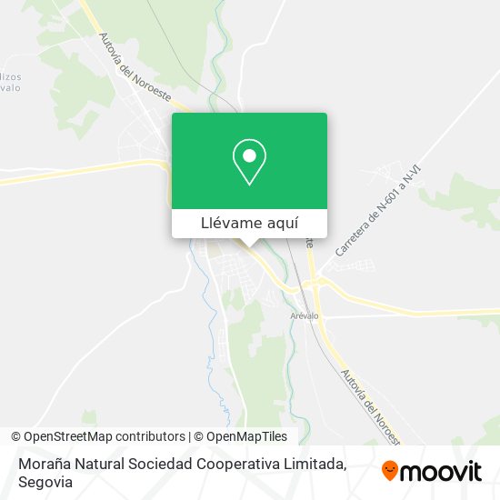 Mapa Moraña Natural Sociedad Cooperativa Limitada