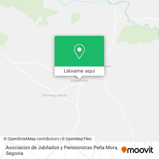 Mapa Asociacion de Jubilados y Pensionistas Peña Mora