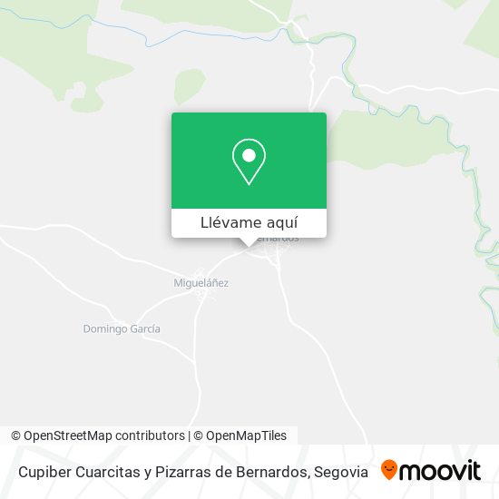 Mapa Cupiber Cuarcitas y Pizarras de Bernardos