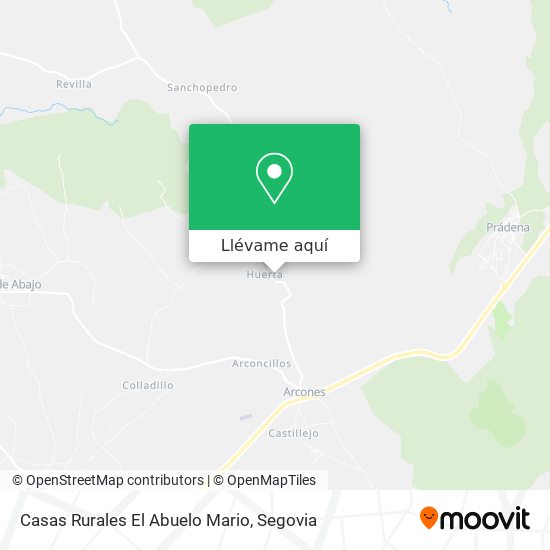 Mapa Casas Rurales El Abuelo Mario