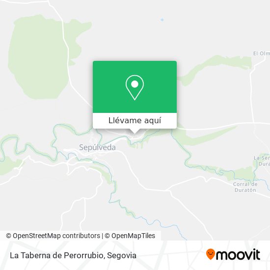 Mapa La Taberna de Perorrubio