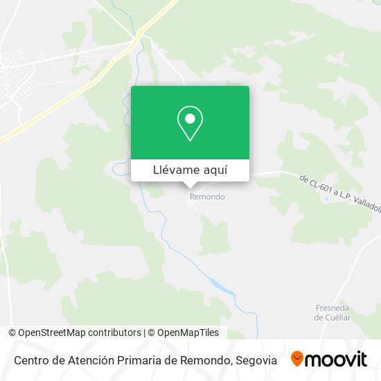 Mapa Centro de Atención Primaria de Remondo