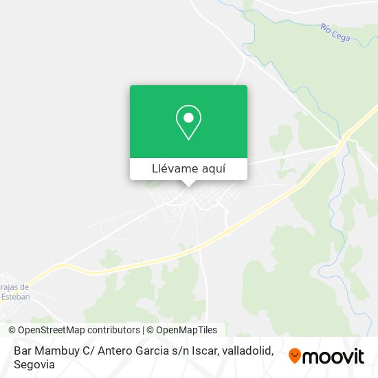 Mapa Bar Mambuy C/ Antero Garcia s / n Iscar, valladolid