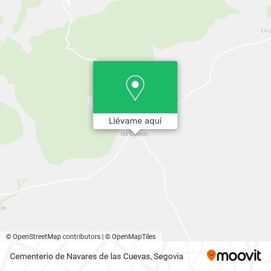 Mapa Cementerio de Navares de las Cuevas