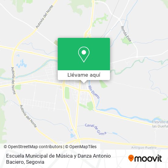 Mapa Escuela Municipal de Música y Danza Antonio Baciero