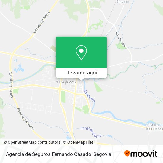 Mapa Agencia de Seguros Fernando Casado