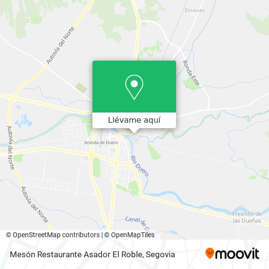 Mapa Mesón Restaurante Asador El Roble
