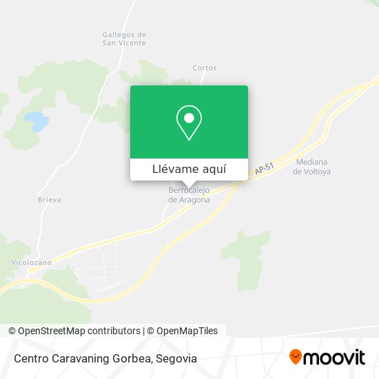 Mapa Centro Caravaning Gorbea