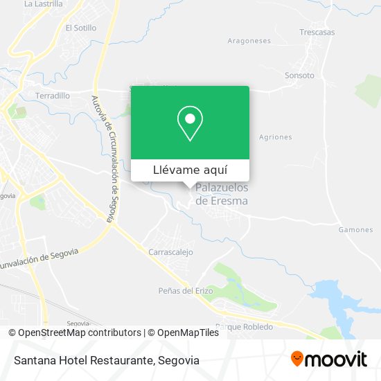 Mapa Santana Hotel Restaurante