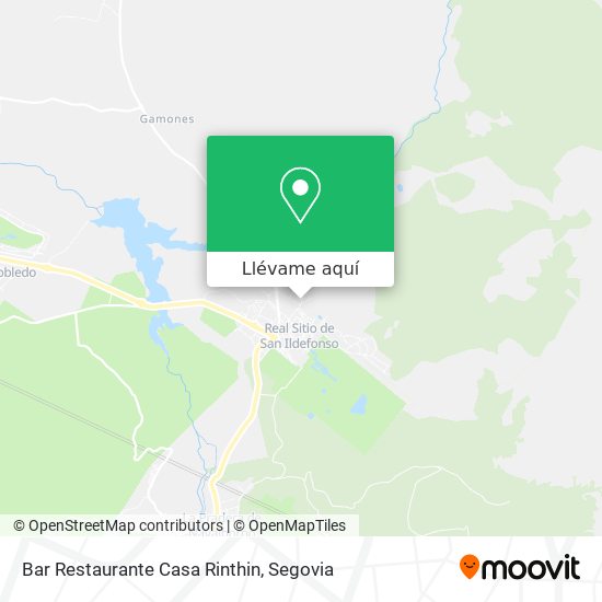Mapa Bar Restaurante Casa Rinthin
