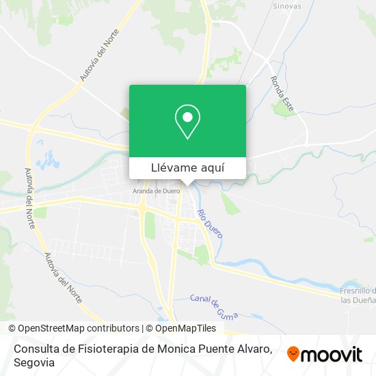 Mapa Consulta de Fisioterapia de Monica Puente Alvaro