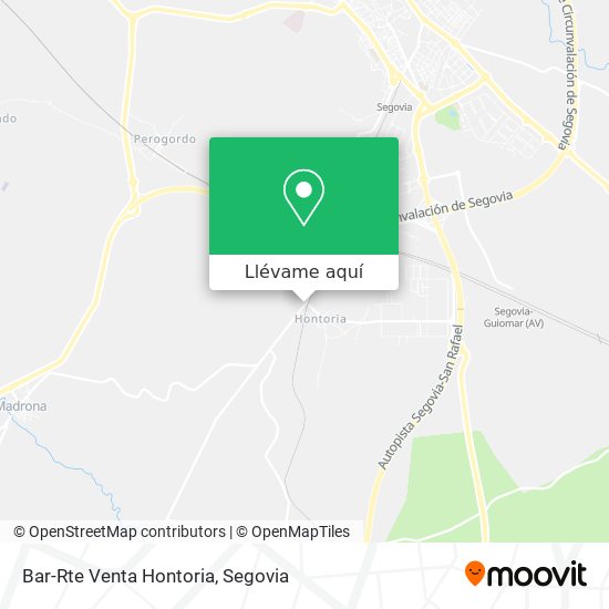 Mapa Bar-Rte Venta Hontoria